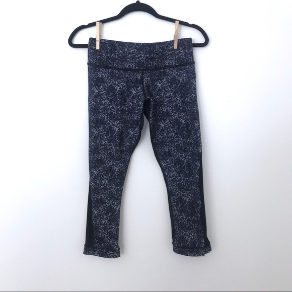Lululemon Journey Crop Rocky Road Splatter🖤 - Picture 2 of 13
